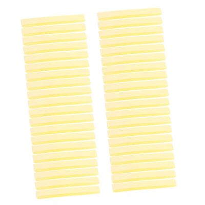 Beaupretty 60pcs Portable Makeup Removal Pads Yellow Pva Compression Facial Cleaning Sponges for Women Absorbent Skin-friendly for Makeup Removal and Cleansing