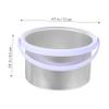 BAZEITFLOW 2pcs Wax Warmer Heater Pot for Hair Removal Depilatory Machine Compact Design for Spa and Home Use Silver view 2
