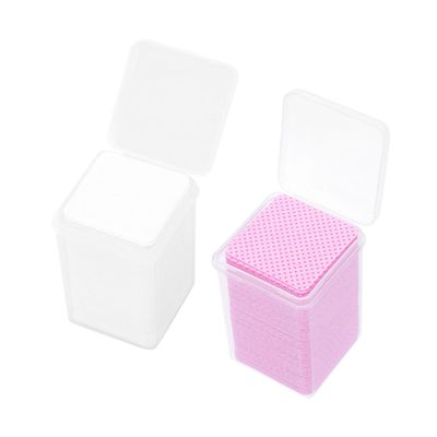Beaupretty 200pcs Eyelash Glue Cleaning Cotton Pads for Glue Bottle Accessory Safe Friendly for Salon Use Individual Eyelash Extensions Pack