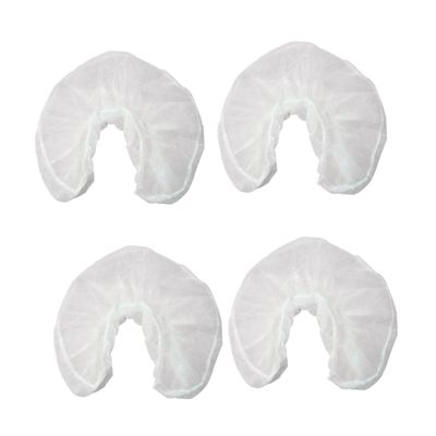 CHILDWEET 50pcs Non-Woven U-Shaped Pillowcase Headrest Neck Hotel Pillowcase Bulk Adult Travel Pillow Fabric Cushion Covers Bulk Pillow Cases Pillow Protectors U Shaped Pillowcase White