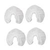CHILDWEET 50pcs Non-Woven U-Shaped Pillowcase Headrest Neck Hotel Pillowcase Bulk Adult Travel Pillow Fabric Cushion Covers Bulk Pillow Cases Pillow Protectors U Shaped Pillowcase White view 1