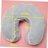 CHILDWEET 50pcs Non-Woven U-Shaped Pillowcase Headrest Neck Hotel Pillowcase Bulk Adult Travel Pillow Fabric Cushion Covers Bulk Pillow Cases Pillow Protectors U Shaped Pillowcase White view 2