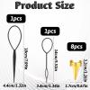 10 PCS Hair Parting Ring Stitch Braid Tool Finger Metal Retro Hair Extensions Braid Aid for Braiding Extension Curling Halloween Cosplay(Gold, Silver) view 2