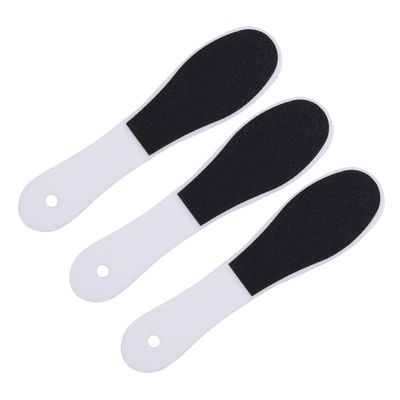 Beavorty Plastic Double-Sided Foot Rasp File 3-Piece Set for Pedicure and Callus Removal Ergonomic Design for Home Use for Smooth Feet Care