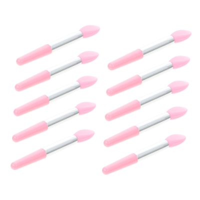 Beaupretty 10Pcs Silicone Lip Brush for Makeup Application Portable Eyeshadow Applicator for Women for Home and Salon Use Lightweight and Convenient Makeup Tool