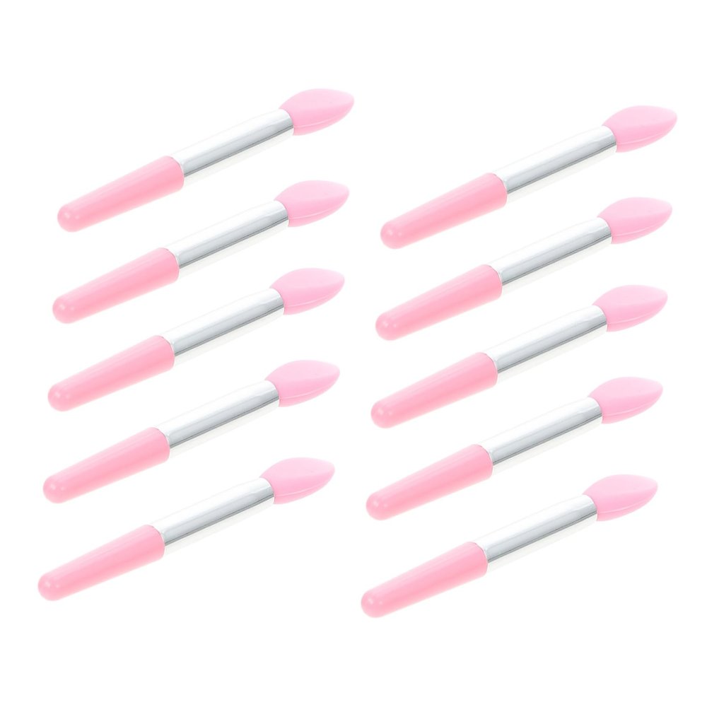 Beaupretty 10Pcs Silicone Lip Brush for Makeup Application Portable Eyeshadow Applicator for Women for Home and Salon Use Lightweight and Convenient Makeup Tool