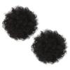 DECORNIJIA 2pcs Afro Puff Hair Extensions Curly Bun Hairpieces for Women High Temperature Drawstring Chignon for Daily Wear Cosplay and Theme Parties view 1