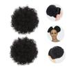 DECORNIJIA 2pcs Afro Puff Hair Extensions Curly Bun Hairpieces for Women High Temperature Drawstring Chignon for Daily Wear Cosplay and Theme Parties view 3