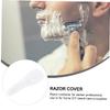 BESTYASH 4pcs Transparent Razor Case for Men Portable Razor Holder Container Durable Material for Home Travel Use Lightweight Shaver Protector Box Barber DIY Supplies view 2