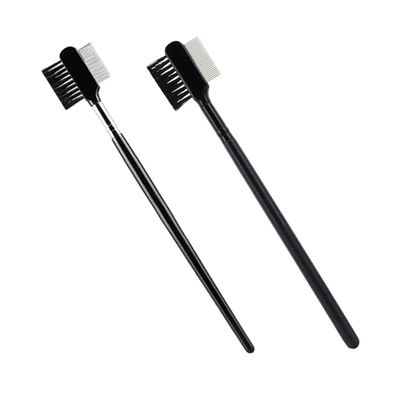 Beaupretty 2pcs Dual-ended Eyebrow and Eyelash Comb Portable Handheld Beauty Tools for Shaped Brows and Lashes for Travel and Daily Use