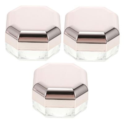 Beaupretty 3pcs Elastic Mesh Powder Storage Box Women Empty Powder Holder Travel-sized Toiletries Case