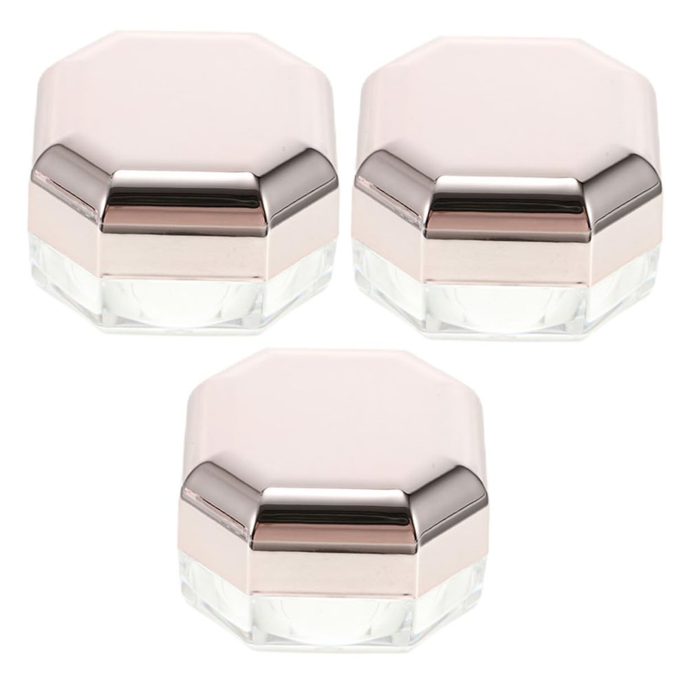Beaupretty 3pcs Elastic Mesh Powder Storage Box Women Empty Powder Holder Travel-sized Toiletries Case