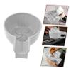 DONFAMDS Handheld Shaving Bowl for Men Durable Plastic Soap Container with Comfortable Grip Capacity for Easy Foaming for Barber Shops and Home Use Elegant Design view 3