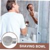 DONFAMDS Handheld Shaving Bowl for Men Durable Plastic Soap Container with Comfortable Grip Capacity for Easy Foaming for Barber Shops and Home Use Elegant Design view 4