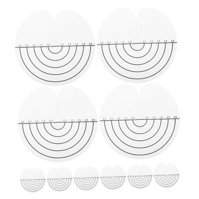 Beavorty 100pcs Heat Shield Guards Fusion Hair Extensions Tool Tray Measurement Markings Heat Insulation for Styling