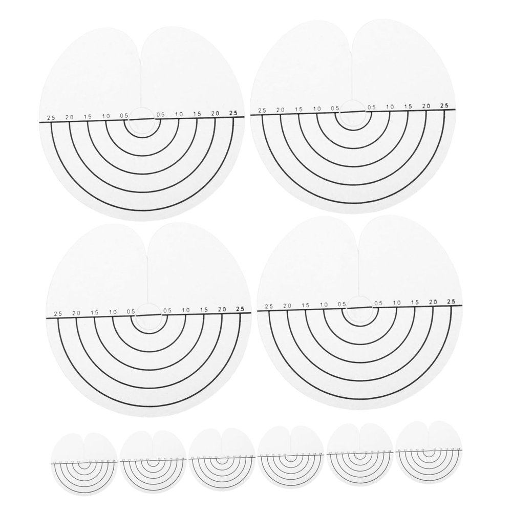 Beavorty 100pcs Heat Shield Guards Fusion Hair Extensions Tool Tray Measurement Markings Heat Insulation for Styling