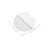 Beavorty 100pcs Heat Shield Guards Fusion Hair Extensions Tool Tray Measurement Markings Heat Insulation for Styling view 2