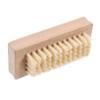 VALICLUD Natural Bristle Double Sided Nail Brush for Pedicure Wooden Handle Exfoliating Brush Nail Care view 1