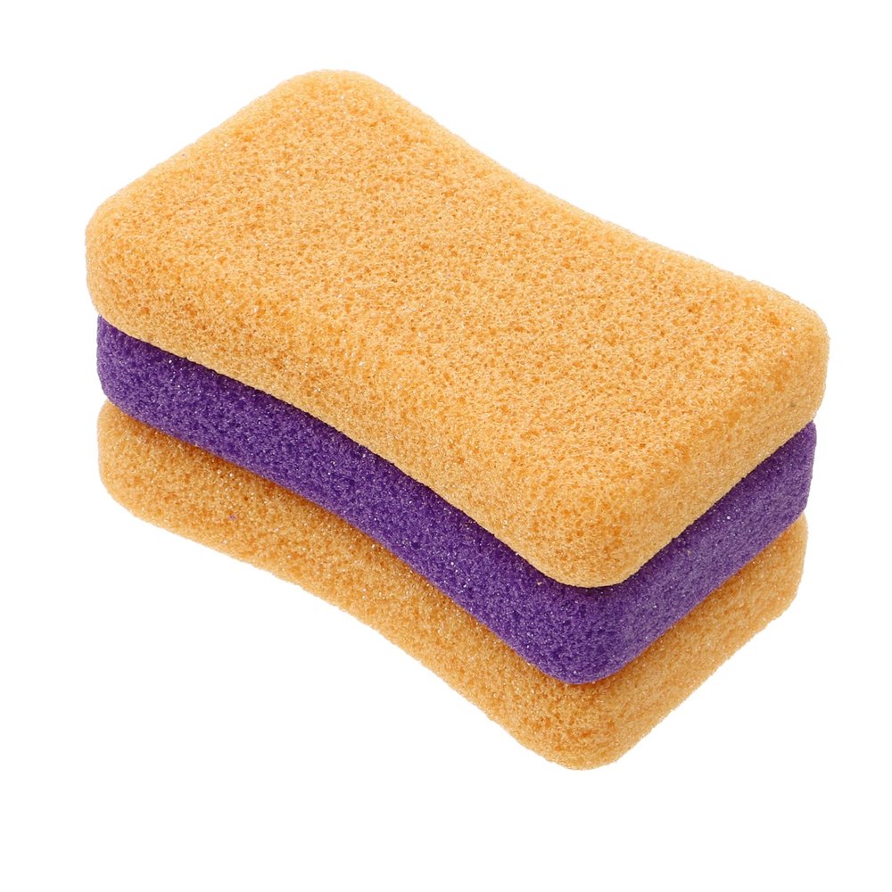 BIUDECO 3pcs Natural Stone Foot Stone Pedicure Skin Scrubber Dead Skin Remover Random Color