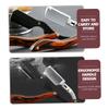FOMIYES Manual Shaver Barber Razor Stainless Steel Men Shaving Razor Beard Shaver Barber Supplies view 3