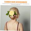 Mikinona Flower Hair Comb for Women Elegant Decorative Side Hair Accessory for Bridal Special Occasions Versatile Floral Design Easy to Use Chic Stylish Safe Reliable Material view 3
