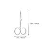 VICASKY Professional Stainless Steel Eyebrow Tweezer Scissor Set 2-Piece Beauty Makeup Tools for Precision Grooming for Eyebrow Shaping and Facial Hair Removal view 2