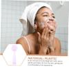 Beaupretty 6pcs Facial Cleansing Brush Soft Exfoliator Nail Cleaning Brush Handle for Deep Cleansing Makeup Removal and Facial Skin Care for Home and Salon Use view 2