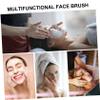 Beaupretty 6pcs Facial Cleansing Brush Soft Exfoliator Nail Cleaning Brush Handle for Deep Cleansing Makeup Removal and Facial Skin Care for Home and Salon Use view 3