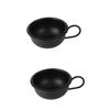 VICASKY 2pcs Men Metal Shaving Bowl Practical Shaving Cream Soap Dish for Home Barber Shop Salon Use Durable Design for view 1