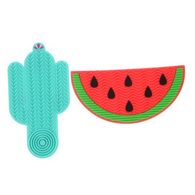 Beaupretty 2pcs Silicone Makeup Brush Watermelon Deep Cleaning Tool for Brushes and Easy to Use for Home Beauty Salon