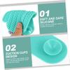 Beaupretty 2pcs Silicone Makeup Brush Watermelon Deep Cleaning Tool for Brushes and Easy to Use for Home Beauty Salon view 3