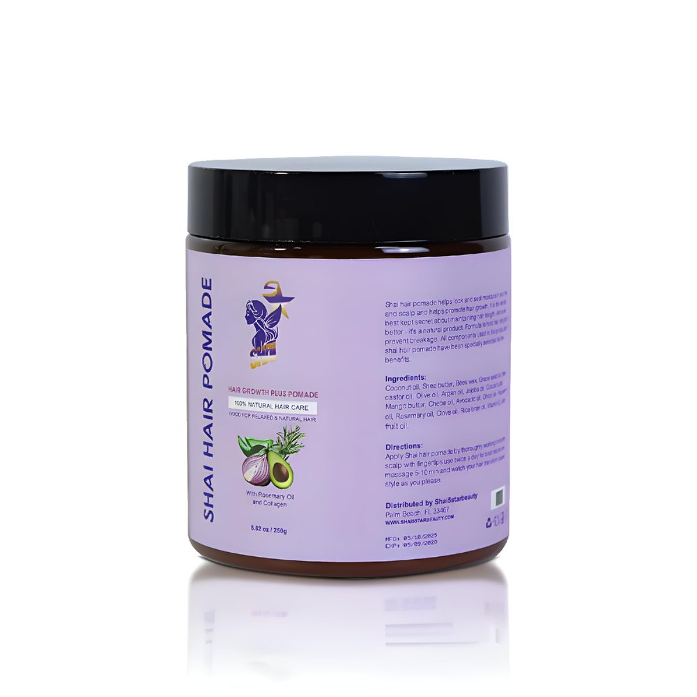 Shai5starbeauty Hair Pomade with Rosemary Oil and Collagen, Natural Hair Growth and Strengthening Formula