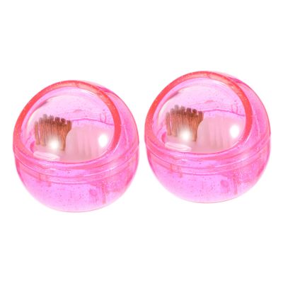 CALLARON 2Pcs Nail Dust Brush Set Soft and Hard Bristles for Nail Cleaning Tools for Manicure and Pedicure for Home and Salon Use