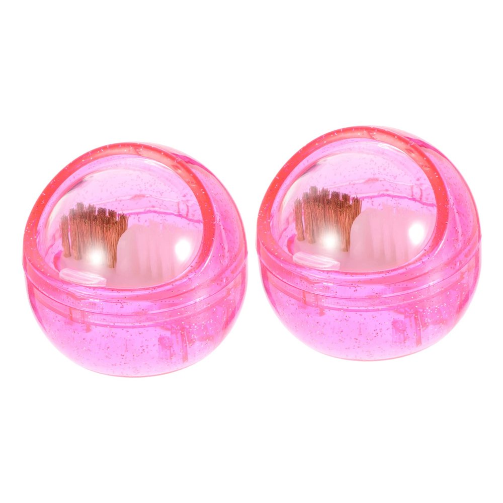 CALLARON 2Pcs Nail Dust Brush Set Soft and Hard Bristles for Nail Cleaning Tools for Manicure and Pedicure for Home and Salon Use