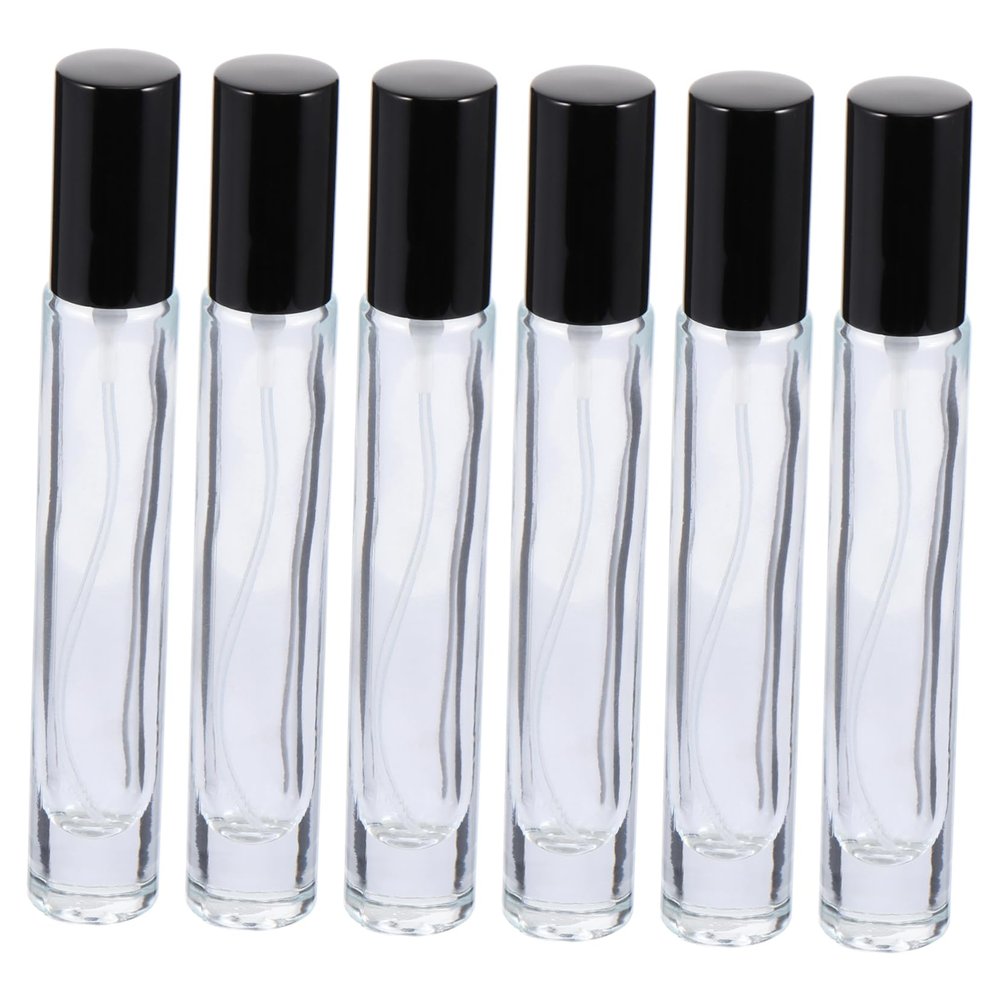 DECOMELODY 6 Pack 10ml Glass Perfume Spray Dispenser Bottles for Travel