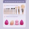 Electric Makeup Brush Cleaner Machine Automatic Brush Cleaners Portable 7000RPM USB Rechargeable Tool for Various Sizes Brushes, Clear Washing Process view 3