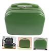 Beaupretty Cosmetic Suitcase Makeup Storage Box Portable Organizer for Travel Elastic Band Design Capacity for Bedroom Office and More Candy Green view 4
