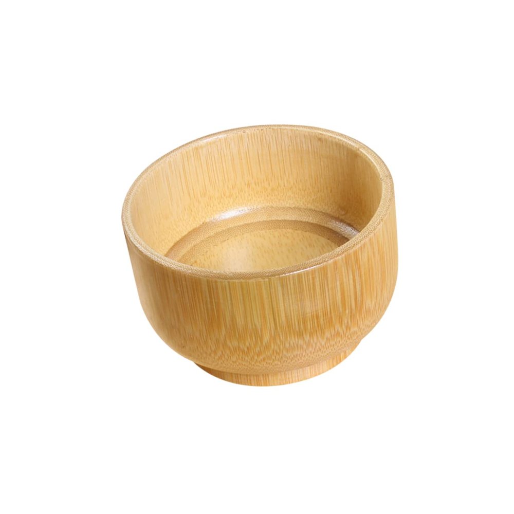 BESTYASH Sturdy Bamboo Shaving Soap Bowl for Men Large Deep Shaving Mug Container Smooth Finish