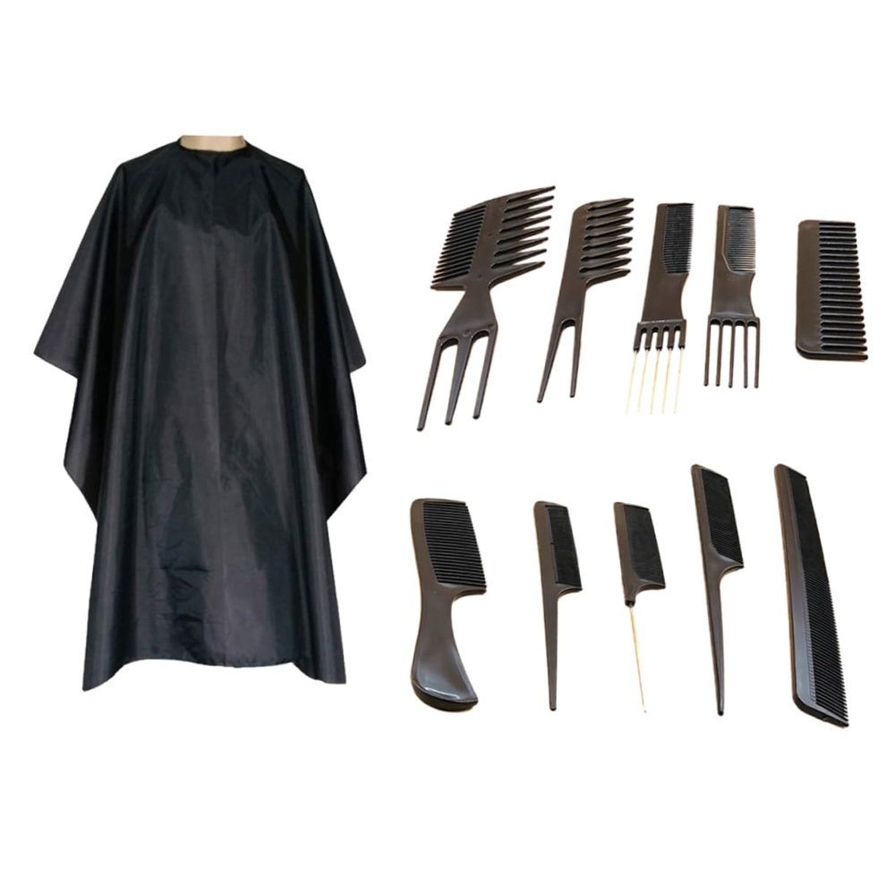 Ipetboom 1set Hair Cutting Tool Men Includes Scissors Thinning Shears Comb Neck Duster Brush and Barber Cape Lightweight and Portable Hairdressing Kit for Home and