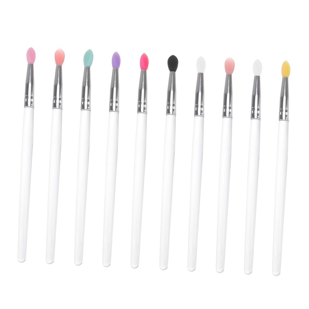 BATHVEVE 10Pcs Eye Makeup Brush Lightweight Eyeshadow Applicators for Women Comfortable Portable Makeup Tools for Travel Parties Weddings Daily Use and More