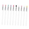 BATHVEVE 10Pcs Eye Makeup Brush Lightweight Eyeshadow Applicators for Women Comfortable Portable Makeup Tools for Travel Parties Weddings Daily Use and More view 1
