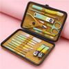 18 Pieces Stainless Steel Manicure Kit Stainless Steel Professional Grooming Kits Nail Clippers and Beauty Tool Portable Set for Home, view 4