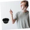 PartyKindom Plastic Shaving Soap Bowl Lid Easy to Carry Shaving Cup for Men Heat Insulated Design view 4