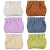 6 Pcs Corduroy Makeup Bag Soft Sturdy Cosmetic Pouches Elastic Storage for Lipstick Jewelry Accessories Minimalist Design Light view 1