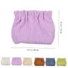 6 Pcs Corduroy Makeup Bag Soft Sturdy Cosmetic Pouches Elastic Storage for Lipstick Jewelry Accessories Minimalist Design Light view 2