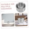 ARTSEWPLY Stainless Steel Shave Soap Bowl Versatile Wet Shaving Mug for Men for Home and Barber Use Compact Design for Travel for Facial Cleansing view 3
