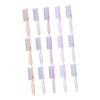 DECORNIJIA 15pcs Long Handle Nail Brush for Cleaning Fingernails and Toenails Includes Brushes Pink White and Orange for Easy Nail Care view 1