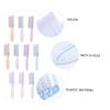 DECORNIJIA 15pcs Long Handle Nail Brush for Cleaning Fingernails and Toenails Includes Brushes Pink White and Orange for Easy Nail Care view 4