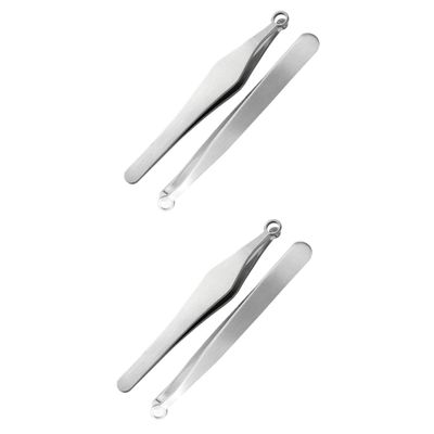 Beavorty 2sets Nose Hair Trimmer Safe Nasal Hair Remover for Men and Women with Ergonomic Design Portable Grooming Tools for Travel 2pcs*2