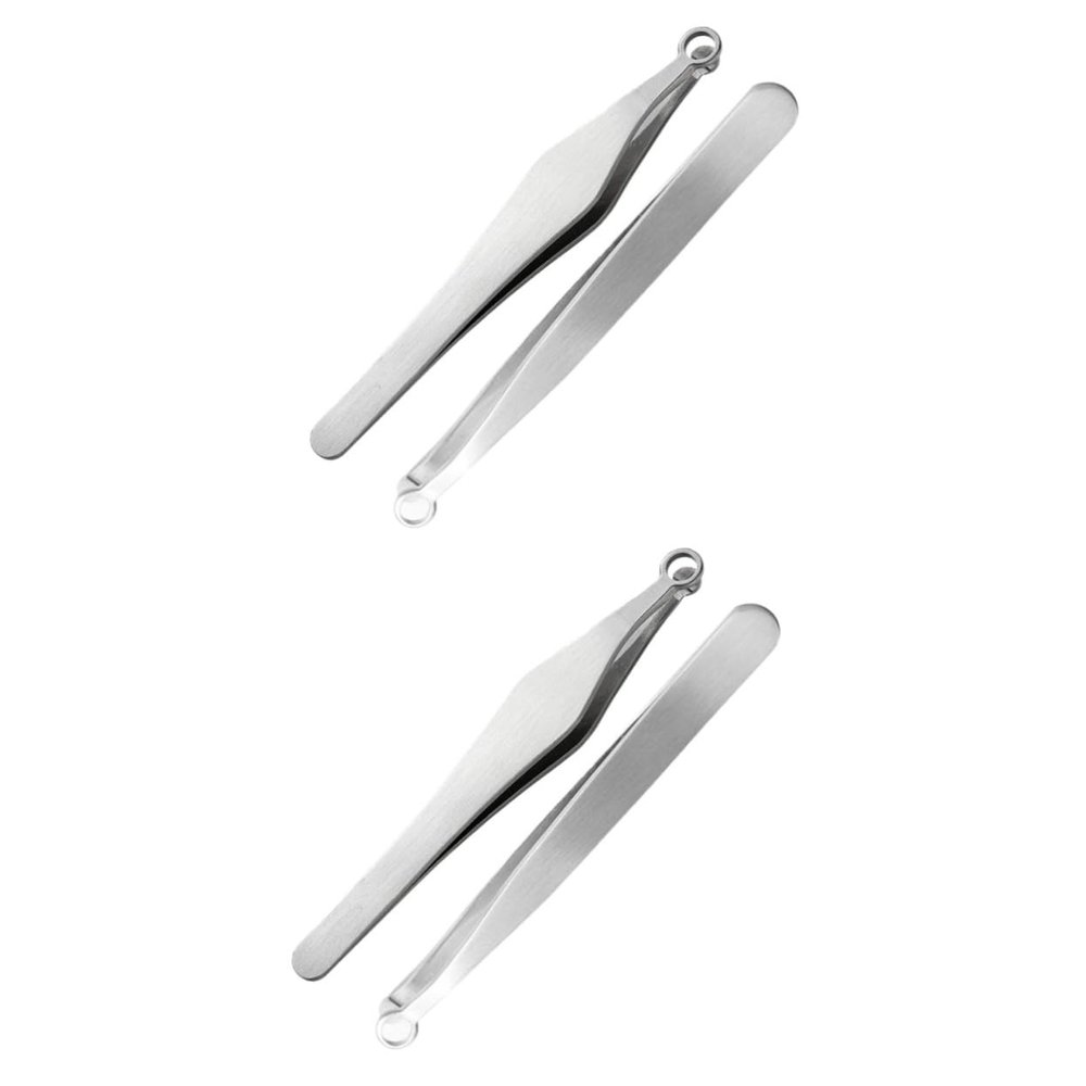 Beavorty 2sets Nose Hair Trimmer Safe Nasal Hair Remover for Men and Women with Ergonomic Design Portable Grooming Tools for Travel 2pcs*2